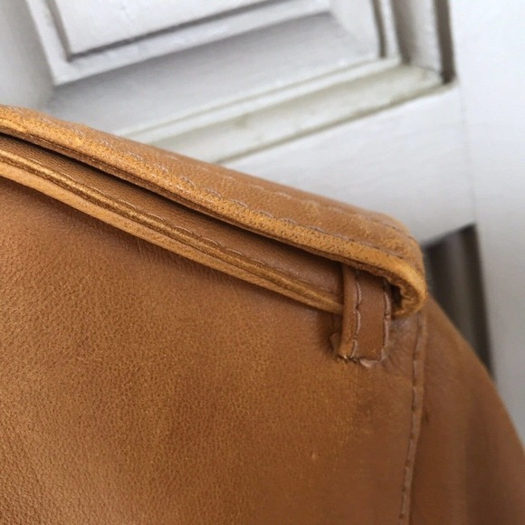 Stanley BlackerSzXL Designed Leather Coat Belt Made In Spain Double Breasted - Picture 9 of 14